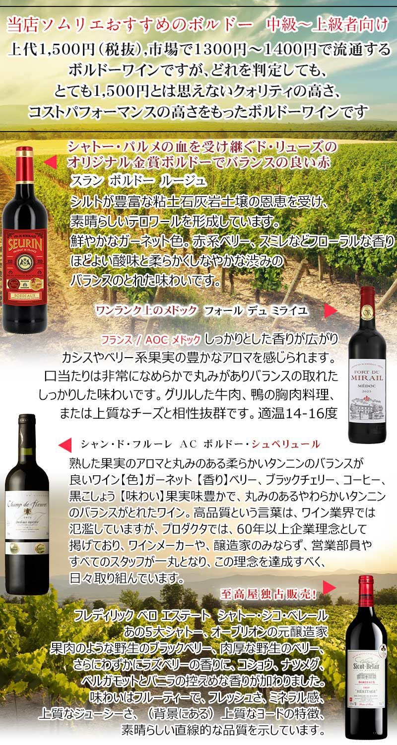 旨い！【“ワイン通”向け】新 赤ワインセット第41弾 フルボディ 4本